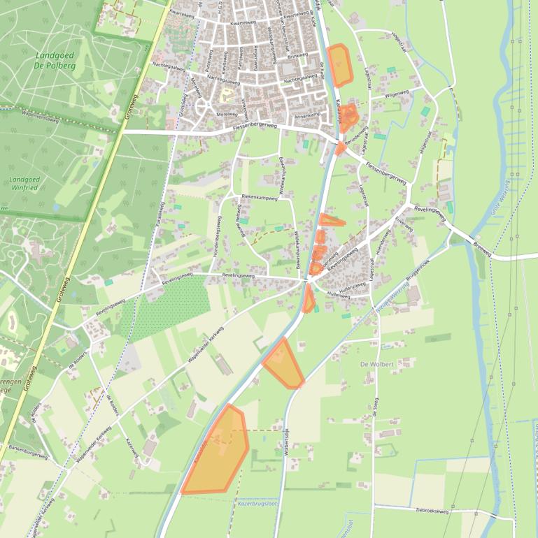 Kaart van postcodegebied 8191NB.