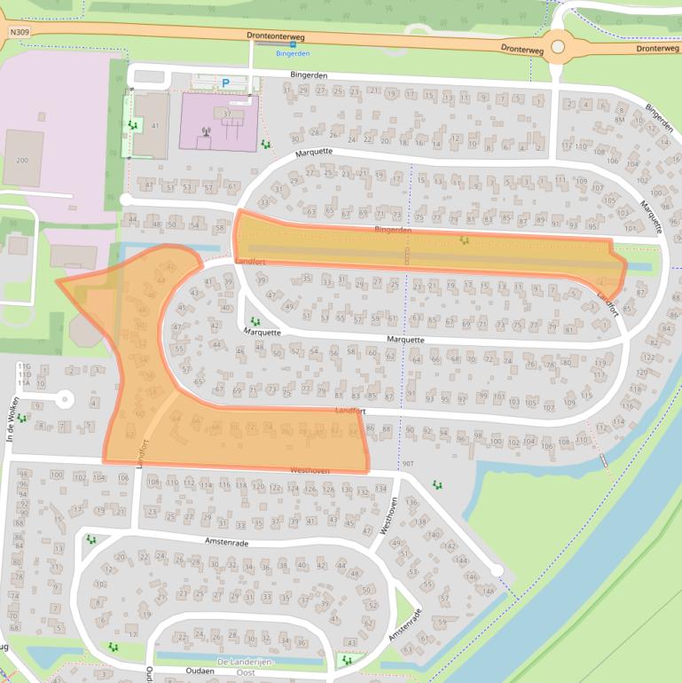 Kaart van postcodegebied 8219AL.
