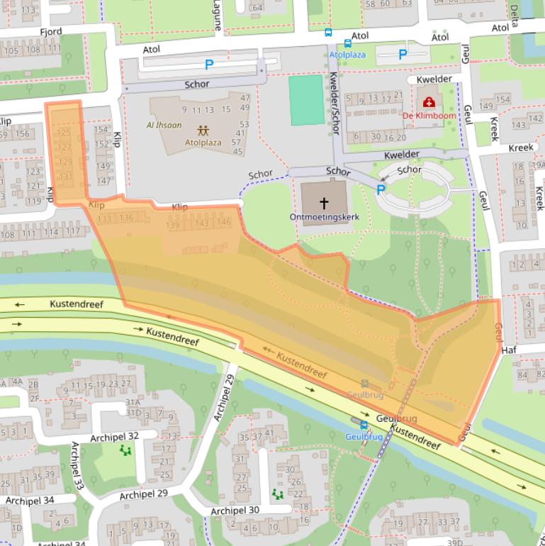 Kaart van postcodegebied 8224CJ.