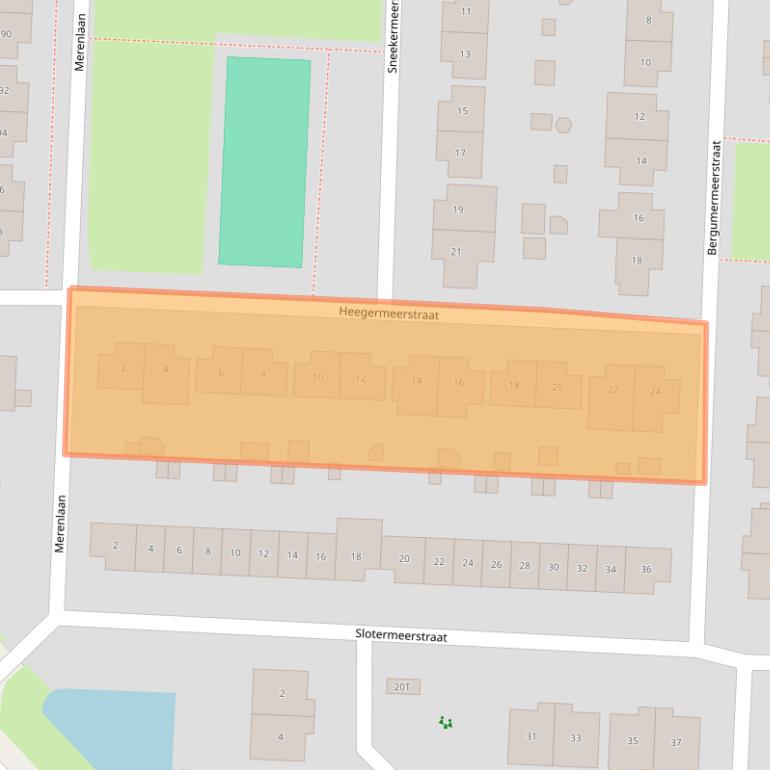 Kaart van postcodegebied 8226JC.