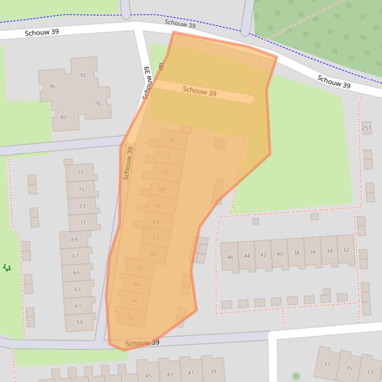 Kaart van postcodegebied 8232AG.