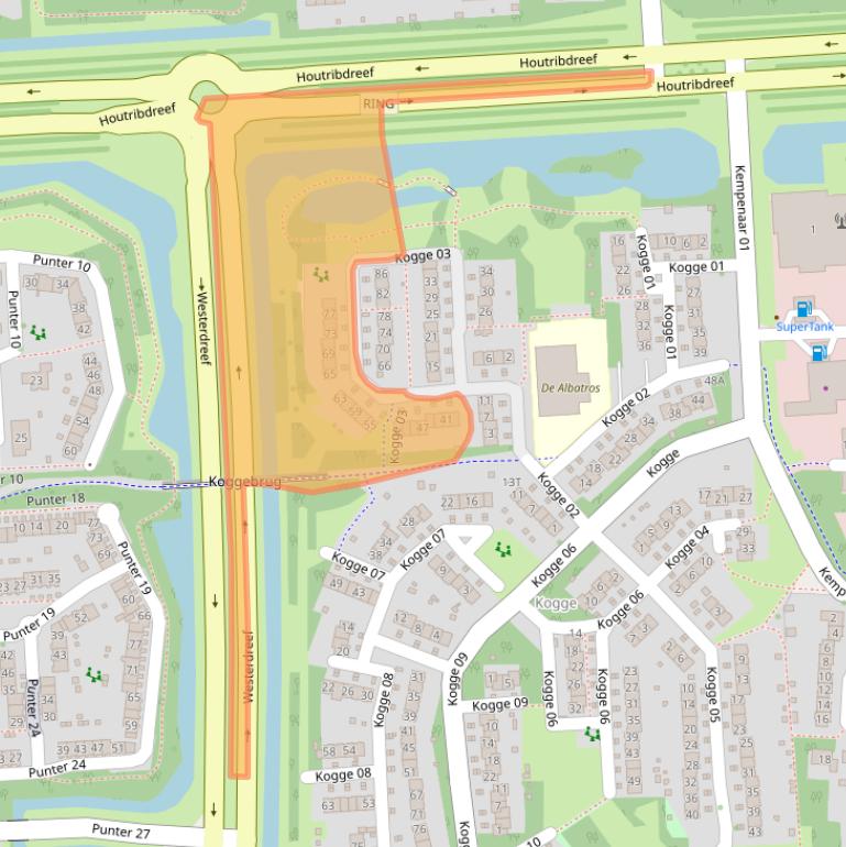 Kaart van postcodegebied 8242AP.
