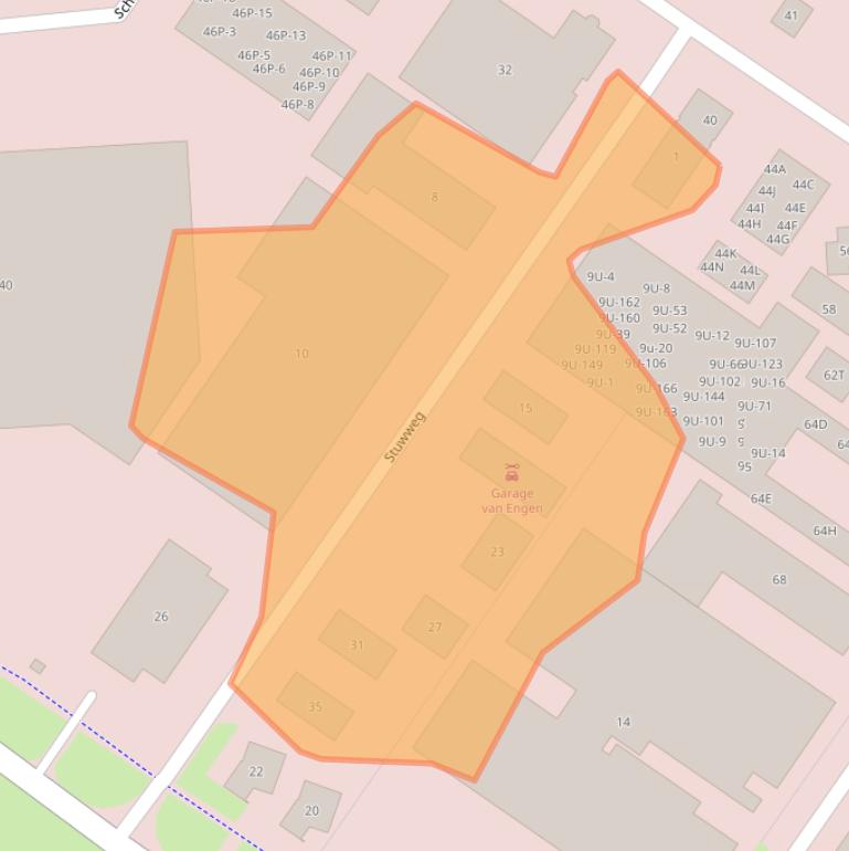 Kaart van postcodegebied 8243RA.