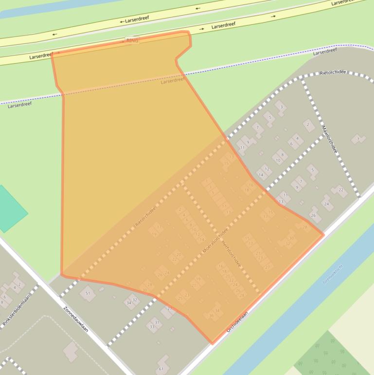 Kaart van postcodegebied 8245JX.