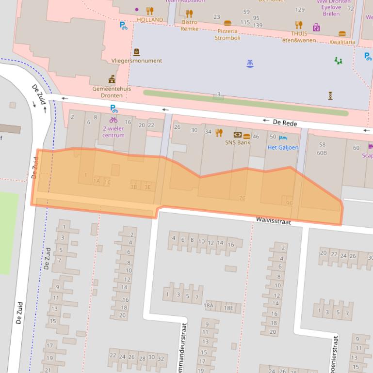 Kaart van postcodegebied 8251CP.