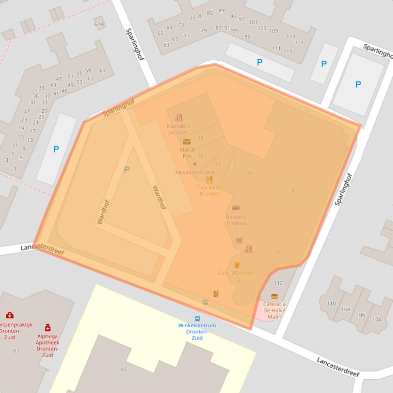 Kaart van postcodegebied 8251TH.