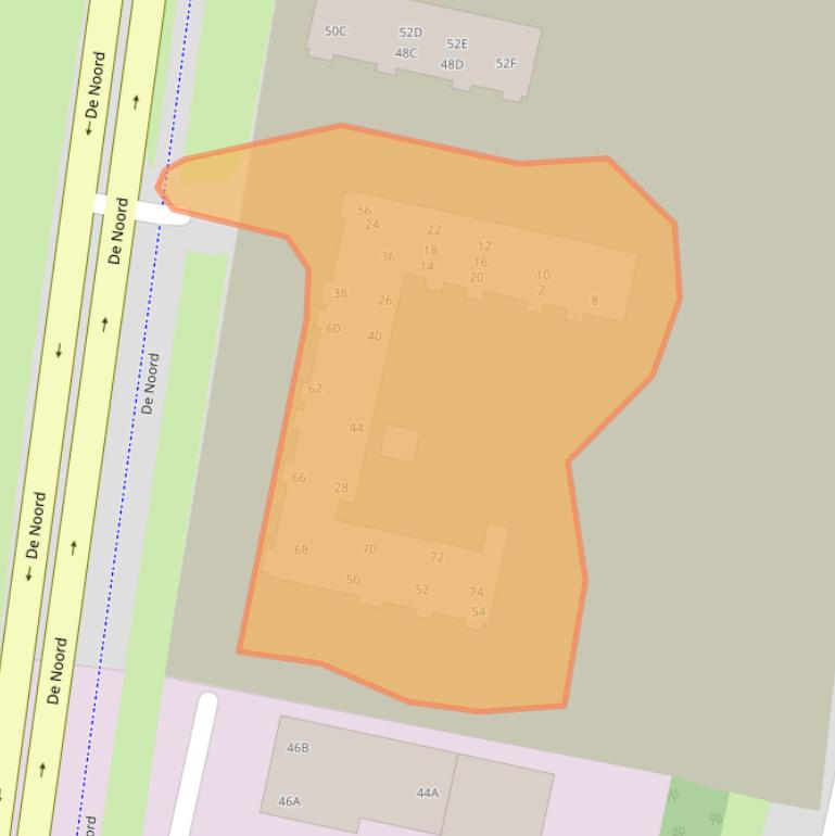 Kaart van postcodegebied 8254BG.