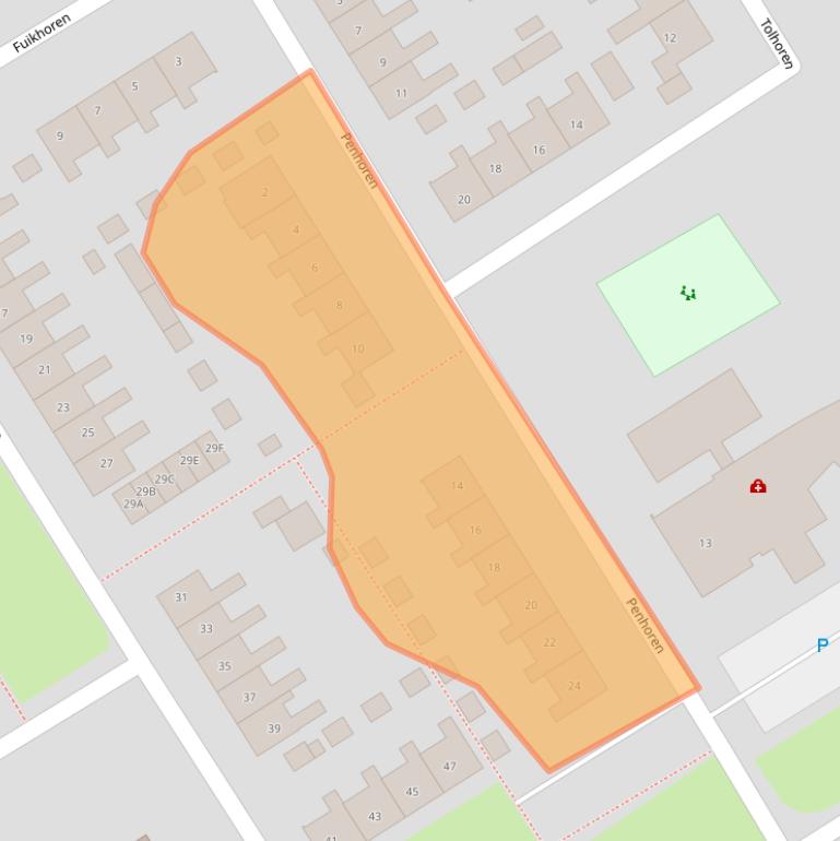 Kaart van postcodegebied 8255BN.