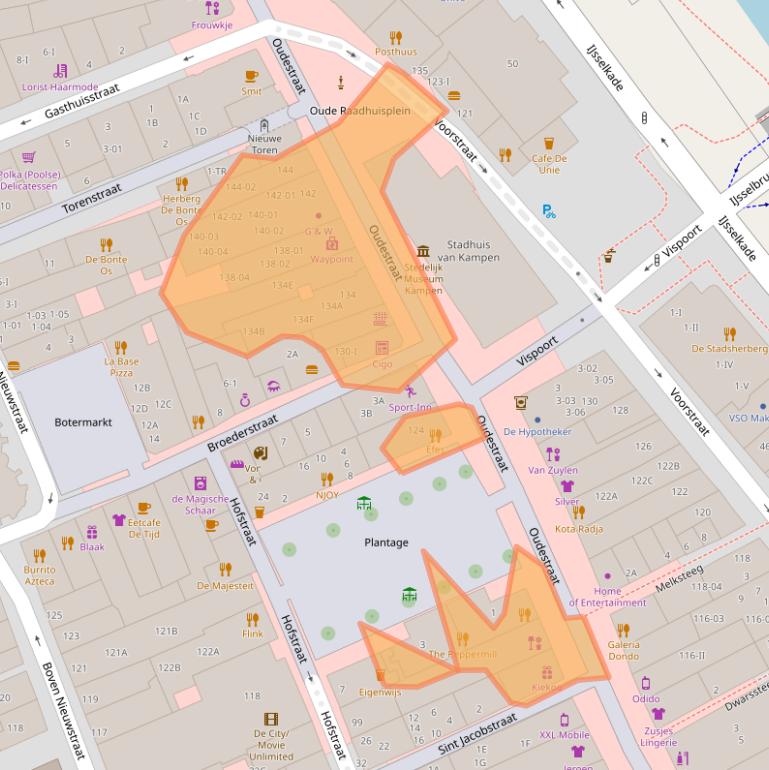 Kaart van postcodegebied 8261CX.
