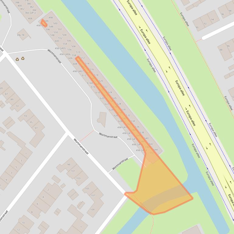 Kaart van postcodegebied 8265AX.