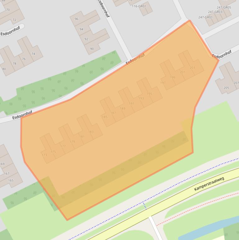 Kaart van postcodegebied 8266GG.