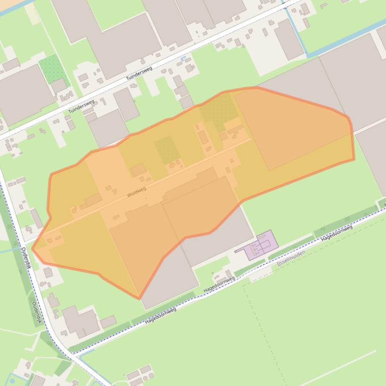 Kaart van postcodegebied 8271PL.