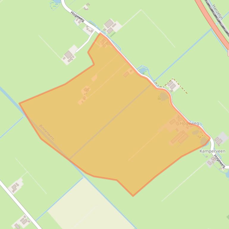 Kaart van postcodegebied 8278BB.