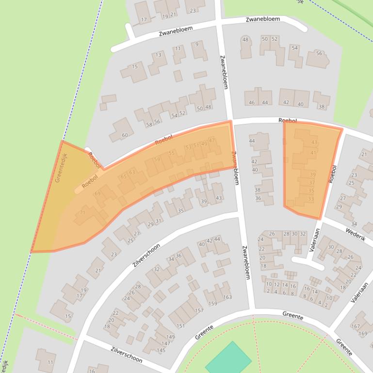 Kaart van postcodegebied 8281LL.