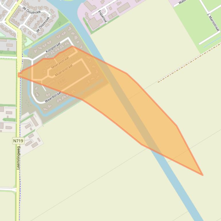 Kaart van postcodegebied 8316LB.