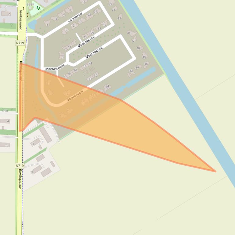 Kaart van postcodegebied 8316LC.