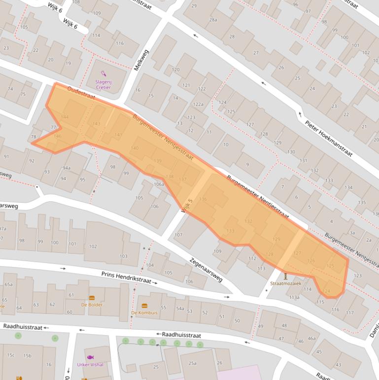 Kaart van postcodegebied 8321GS.