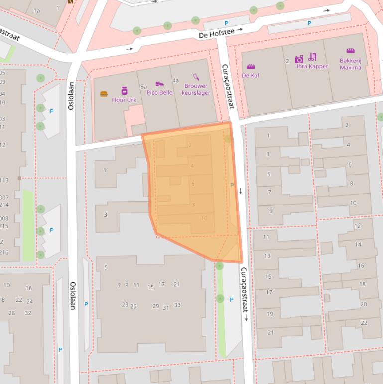 Kaart van postcodegebied 8321HD.