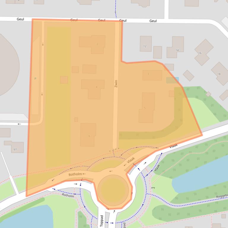 Kaart van postcodegebied 8321LS.