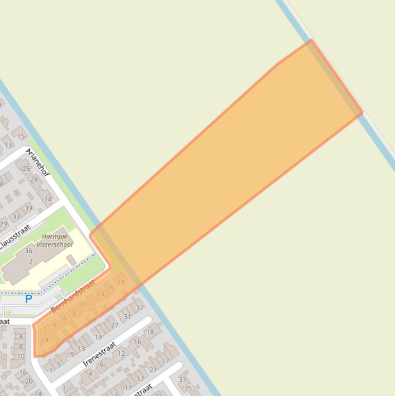 Kaart van postcodegebied 8322GL.