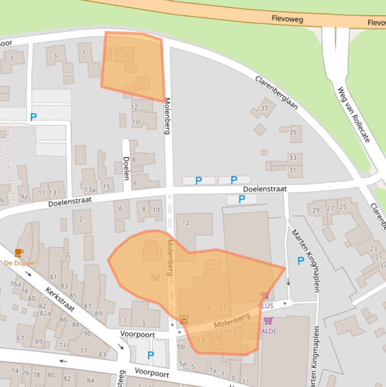 Kaart van postcodegebied 8325CA.