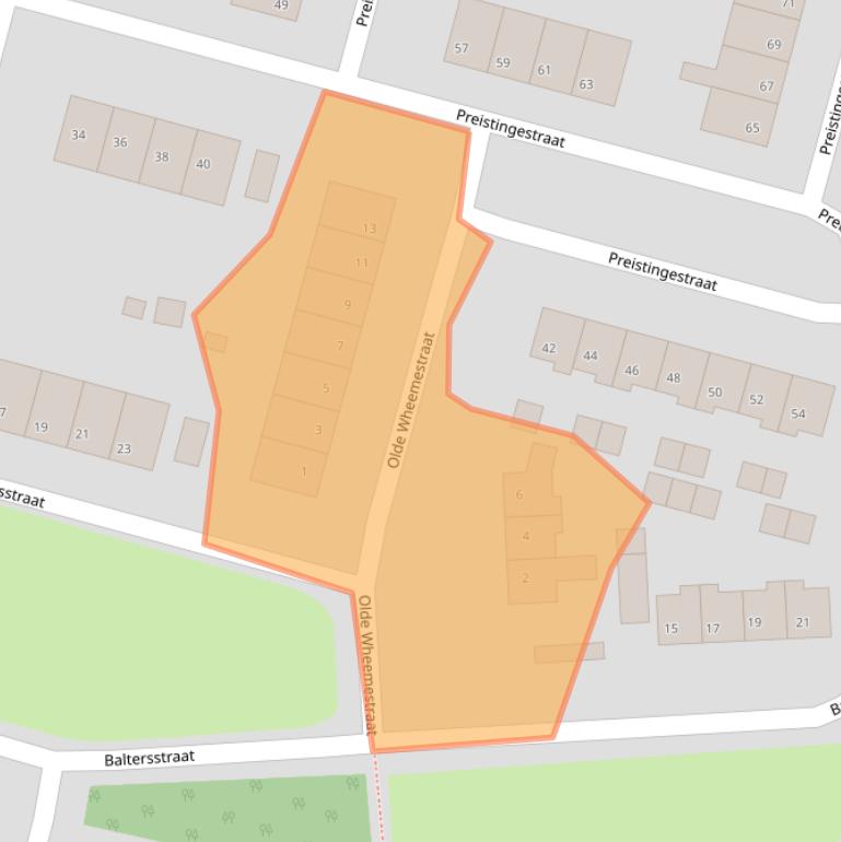 Kaart van postcodegebied 8331DM.