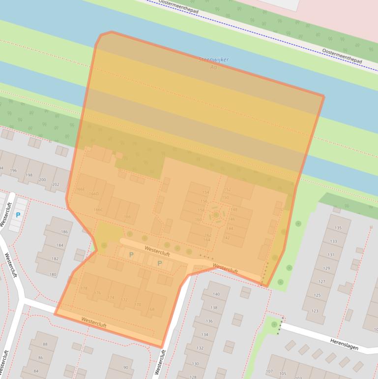 Kaart van postcodegebied 8332AJ.