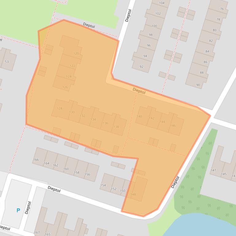 Kaart van postcodegebied 8332BS.
