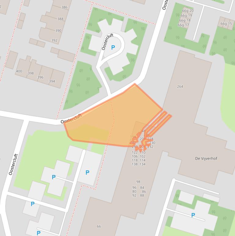 Kaart van postcodegebied 8332DK.