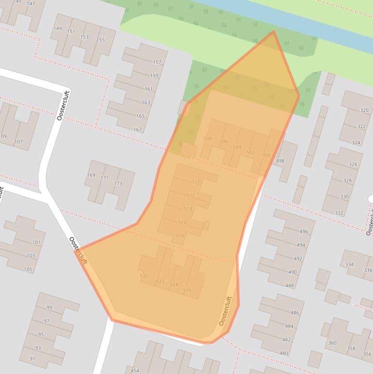 Kaart van postcodegebied 8332DT.
