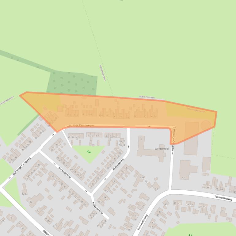 Kaart van postcodegebied 8341PL.