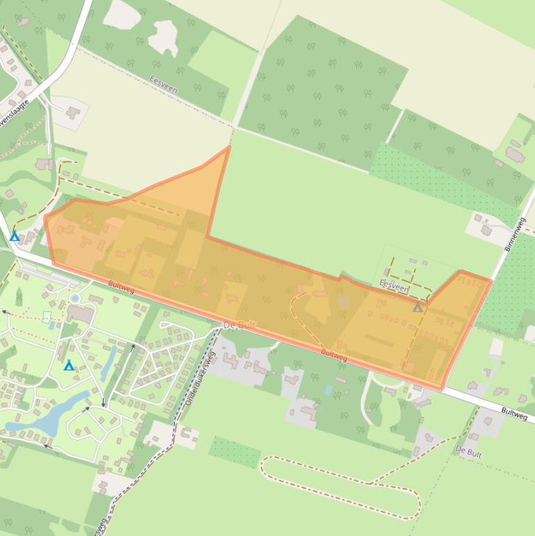 Kaart van postcodegebied 8346KC.