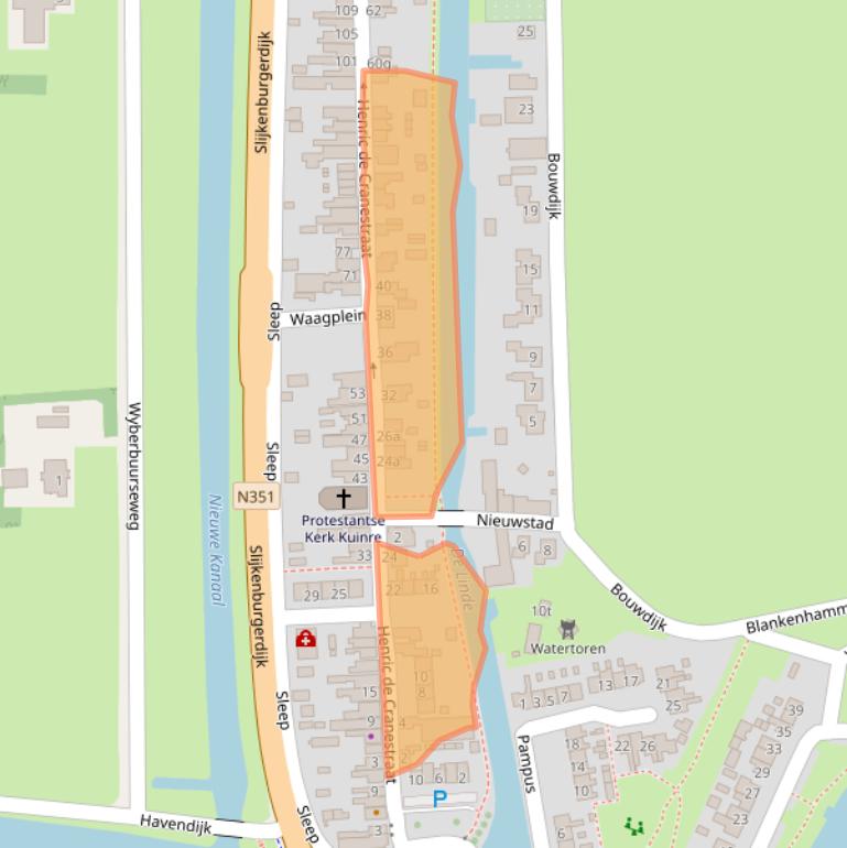 Kaart van postcodegebied 8374KP.