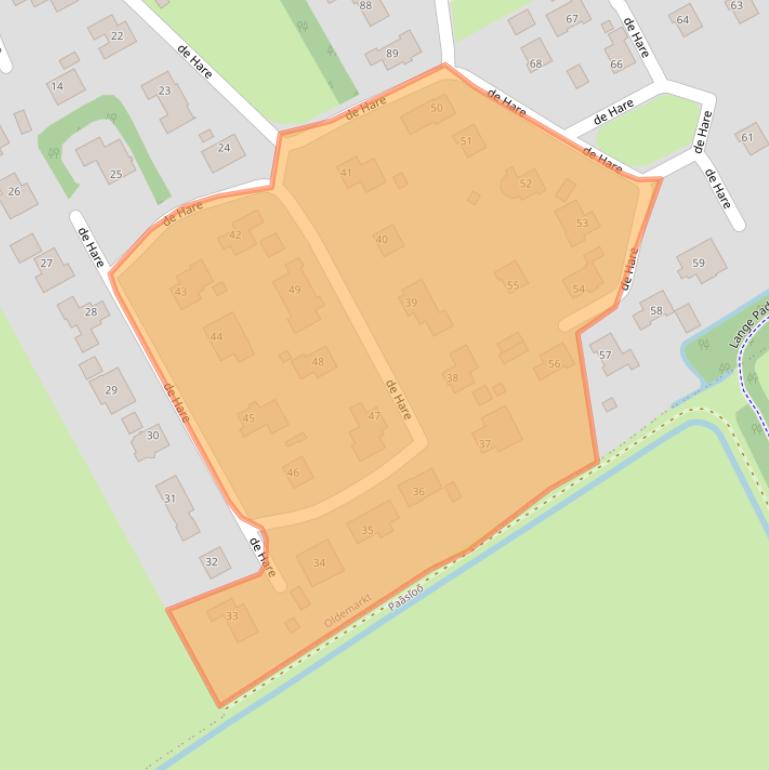 Kaart van postcodegebied 8375GE.