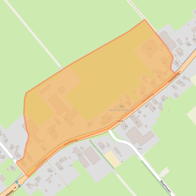 Kaart van postcodegebied 8383EH.