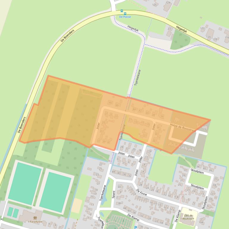 Kaart van postcodegebied 8404GZ.