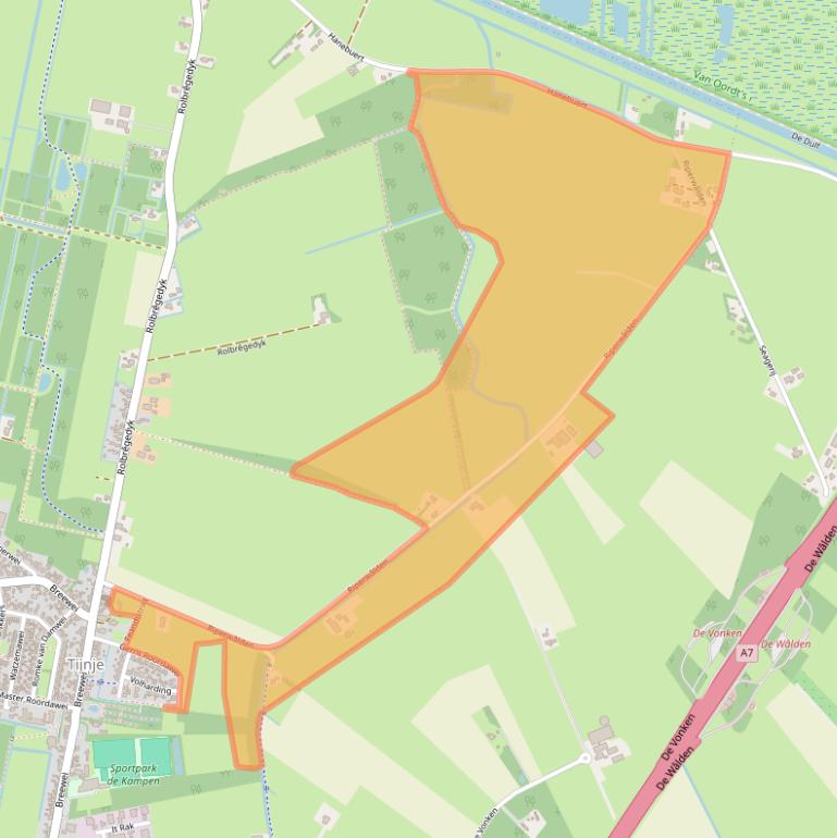 Kaart van postcodegebied 8406ET.