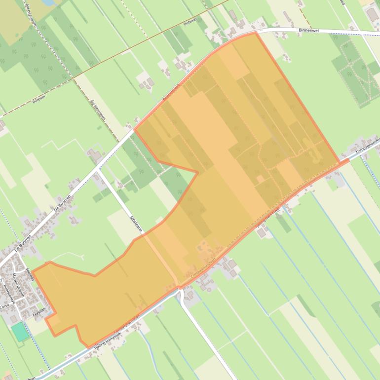 Kaart van postcodegebied 8408CD.