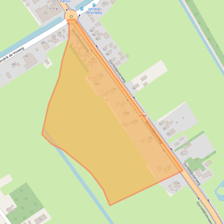 Kaart van postcodegebied 8411KB.