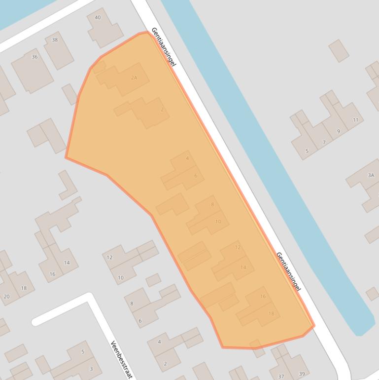 Kaart van postcodegebied 8411VM.