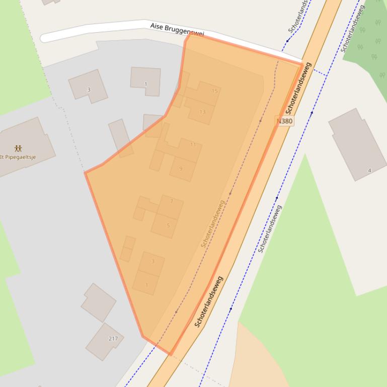 Kaart van postcodegebied 8412SX.