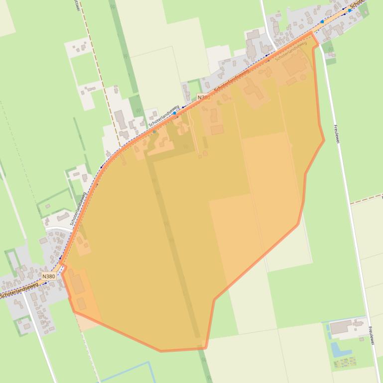 Kaart van postcodegebied 8412SZ.