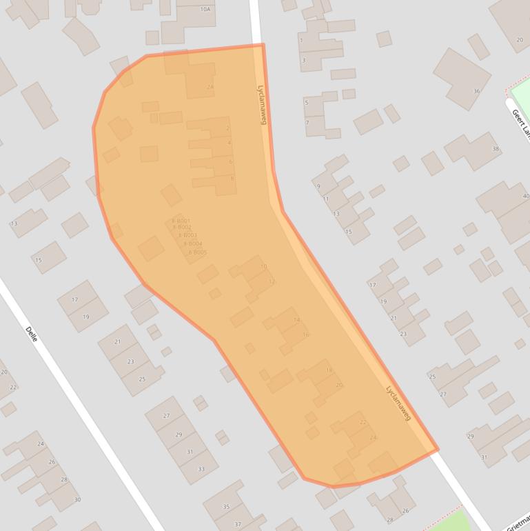 Kaart van postcodegebied 8421PV.