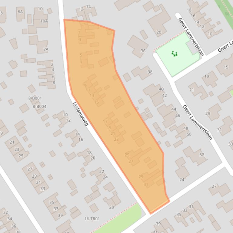 Kaart van postcodegebied 8421PW.