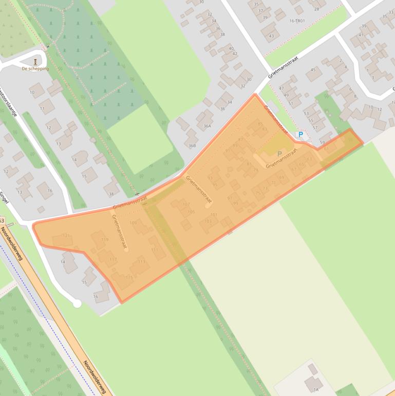 Kaart van postcodegebied 8421RG.