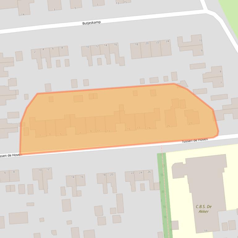 Kaart van postcodegebied 8431KV.