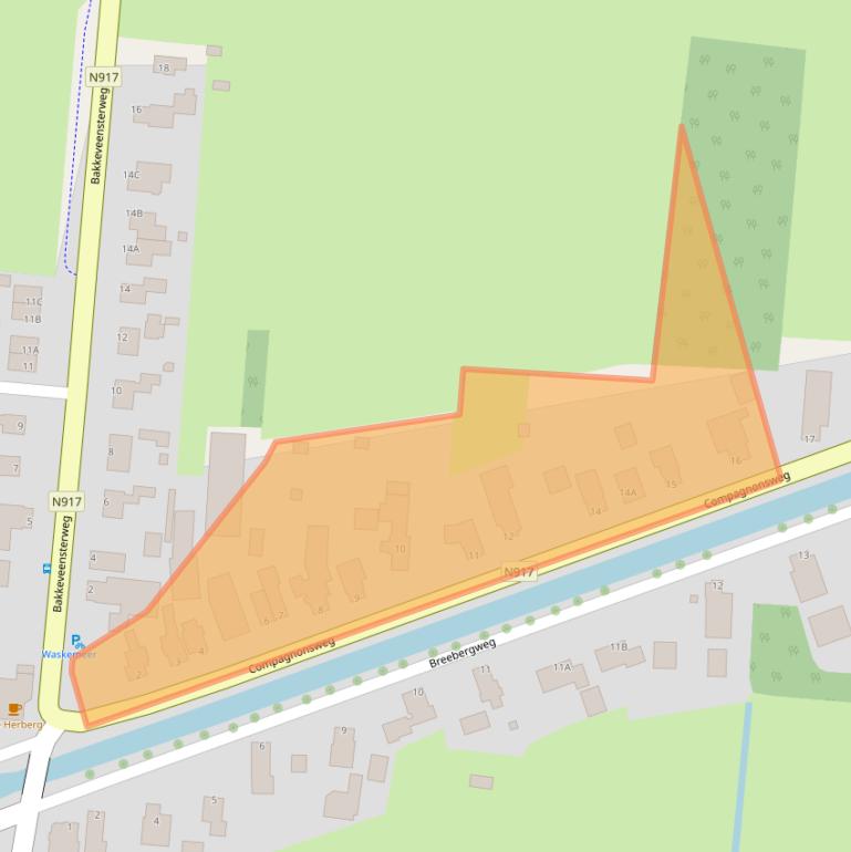 Kaart van postcodegebied 8434NV.