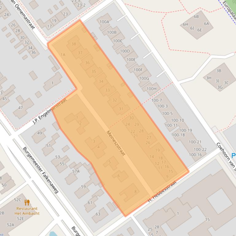 Kaart van postcodegebied 8442GG.