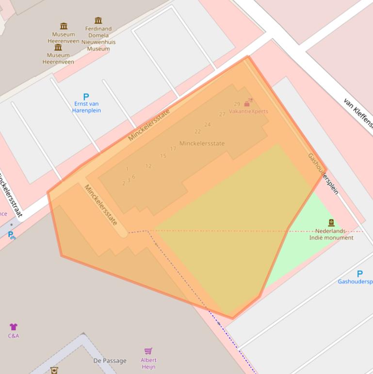 Kaart van postcodegebied 8442PL.