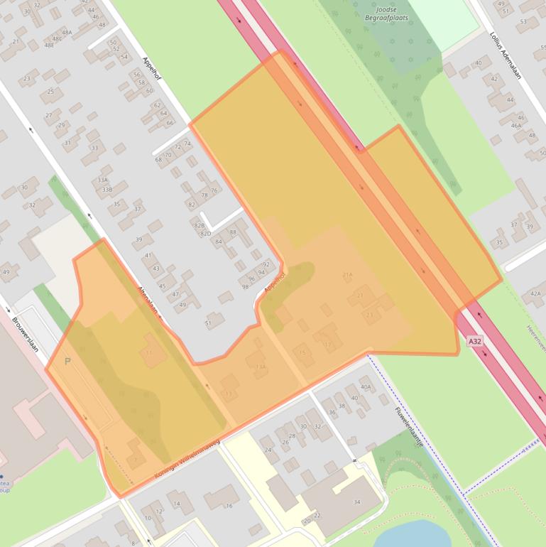 Kaart van postcodegebied 8443EJ.